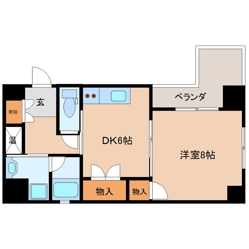 間取図 東海道本線/静岡駅 徒歩14分 7階 築17年