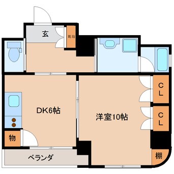 間取図 東海道本線/静岡駅 徒歩14分 3階 築18年