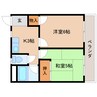 東海道本線/静岡駅 バス:21分:停歩2分 2階 築36年 2Kの間取り