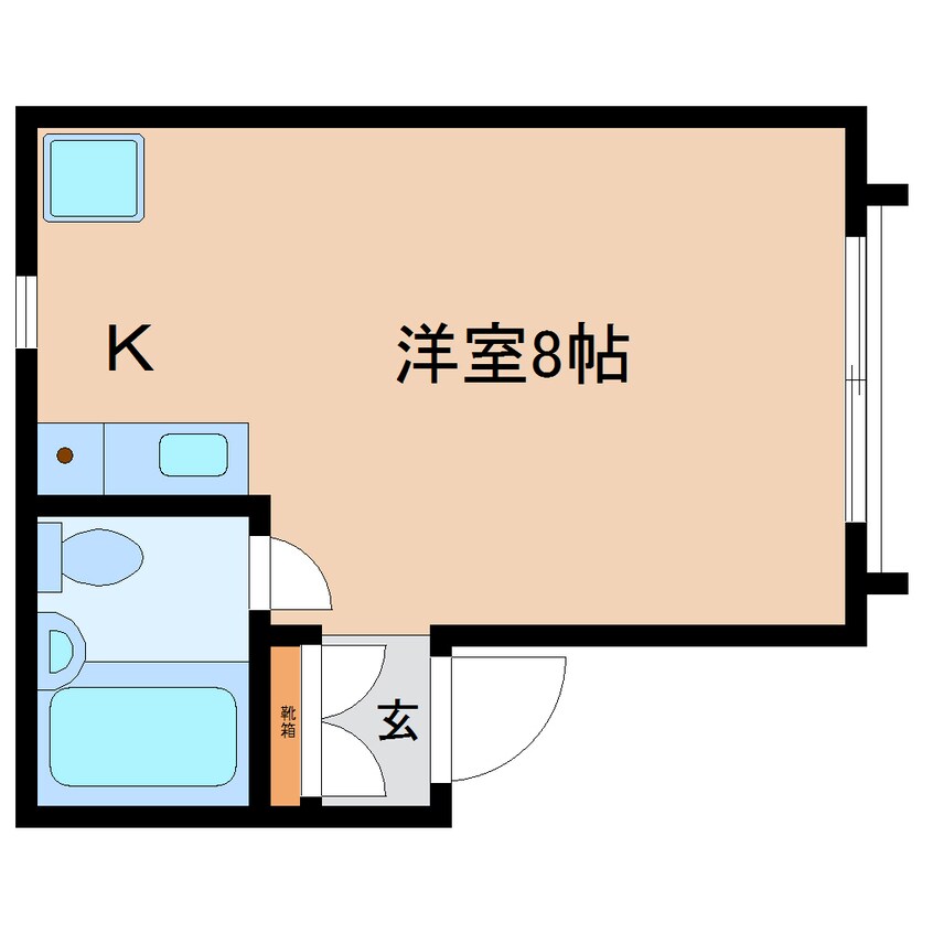 間取図 静岡鉄道静岡清水線/春日町駅 徒歩5分 1階 築34年