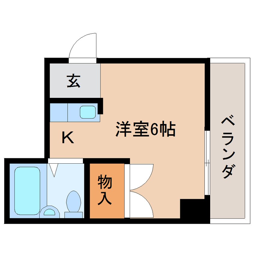 間取図 東海道本線/静岡駅 バス22分田町三丁目下車:停歩1分 3階 築36年