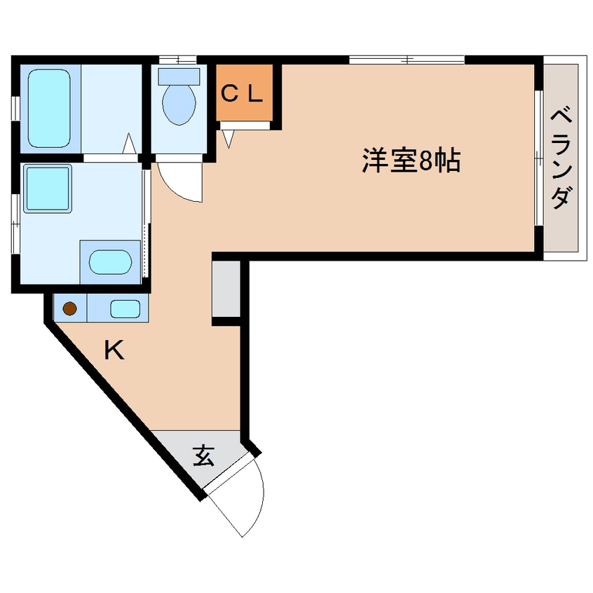 間取図 静岡鉄道静岡清水線/古庄駅 徒歩13分 2階 築19年