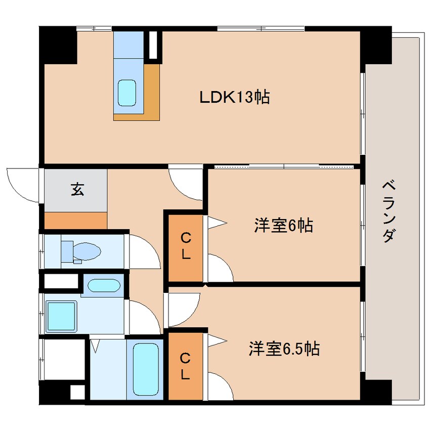 間取図 静岡鉄道静岡清水線/音羽町駅 徒歩15分 2階 築17年