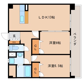 間取図 静岡鉄道静岡清水線/音羽町駅 徒歩15分 2階 築17年