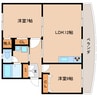 東海道本線/用宗駅 徒歩17分 2階 築38年 2LDKの間取り