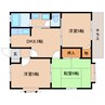 東海道本線/静岡駅 バス:17分:停歩3分 2階 築29年 3DKの間取り