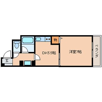 間取図 静岡鉄道静岡清水線/新静岡駅 徒歩4分 3階 築34年