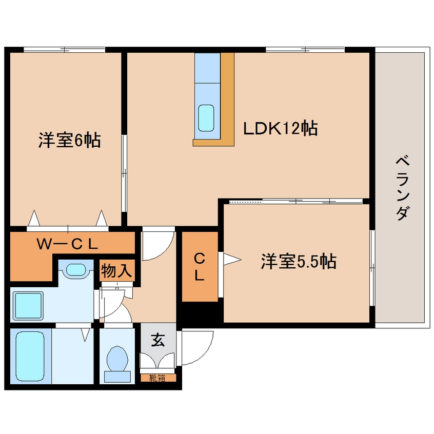 間取図 東海道本線/静岡駅 バス30分羽高下車:停歩3分 3階 築18年
