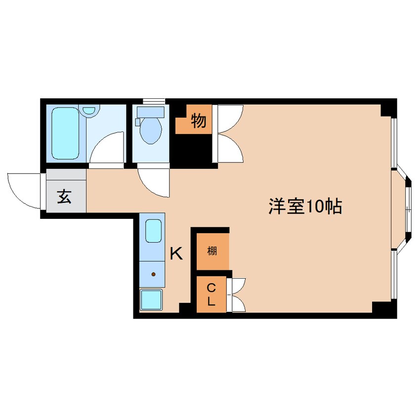 間取図 静岡鉄道静岡清水線/日吉町駅 徒歩3分 2階 築32年