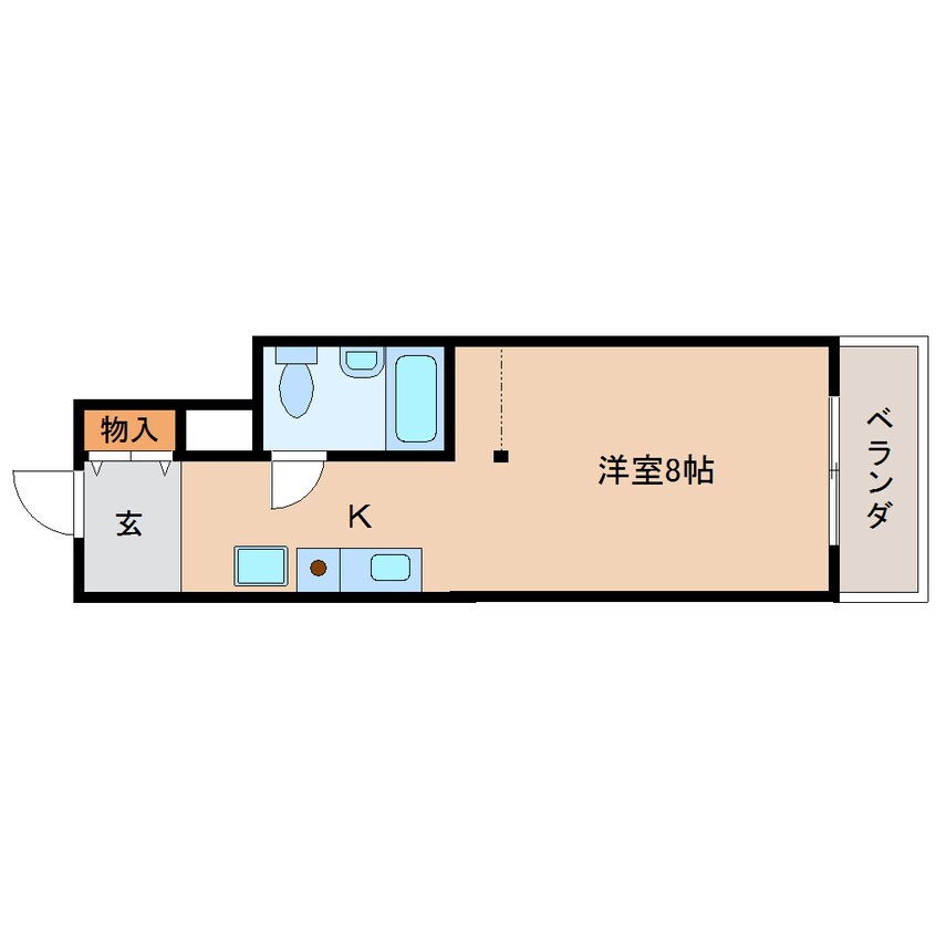 間取図 東海道本線/静岡駅 徒歩13分 3階 築35年