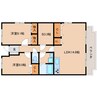 東海道本線/安倍川駅 徒歩6分 3階 築17年 2LDK+Sの間取り