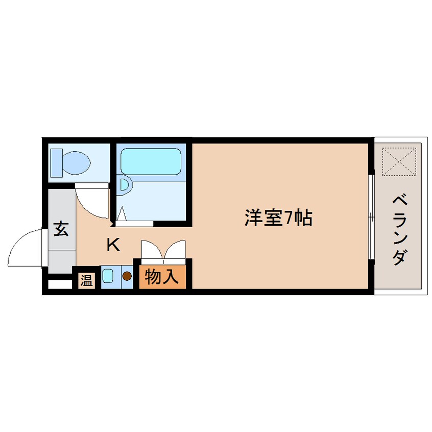 間取図 東海道本線/静岡駅 徒歩10分 3階 築35年