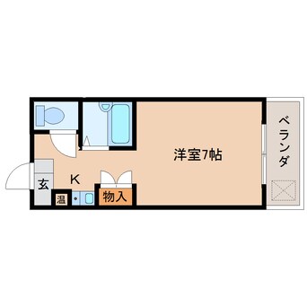 間取図 東海道本線/静岡駅 徒歩10分 4階 築35年