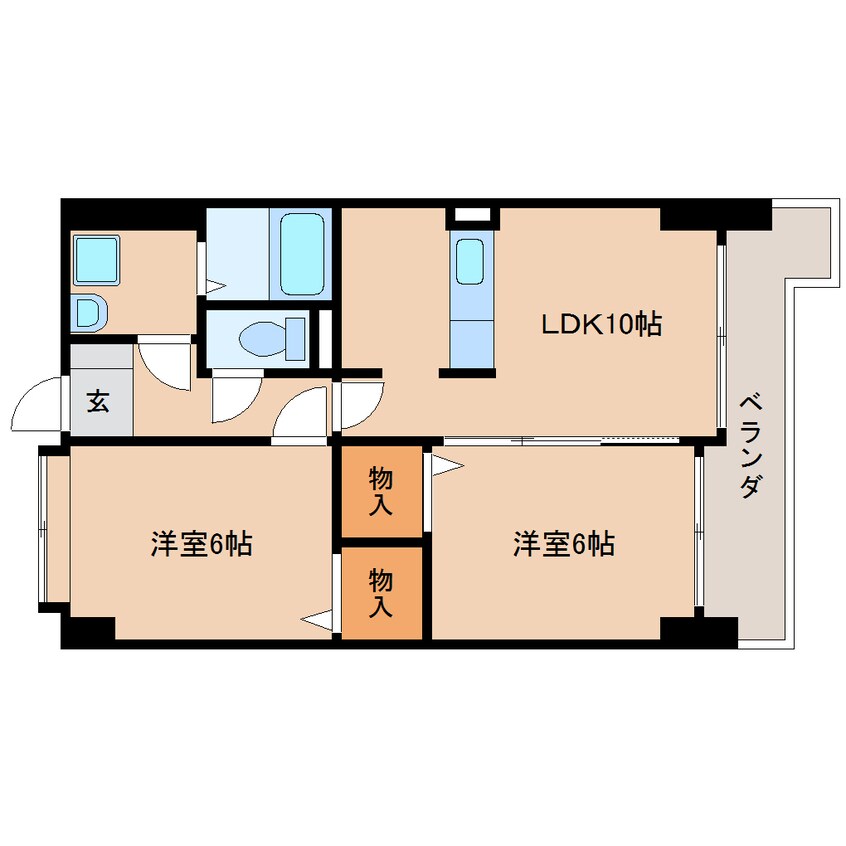 間取図 東海道本線/用宗駅 徒歩1分 5階 築17年