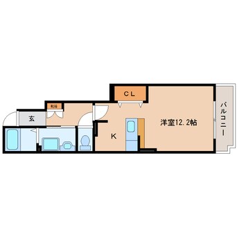 間取図 東海道本線/安倍川駅 徒歩9分 1階 築16年