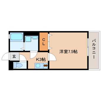 間取図 東海道本線/用宗駅 徒歩3分 2階 築17年