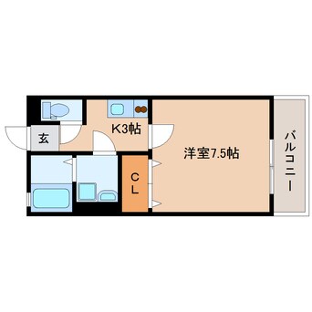 間取図 東海道本線/用宗駅 徒歩3分 2階 築17年