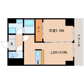 間取図 東海道本線/東静岡駅 徒歩10分 1階 築17年