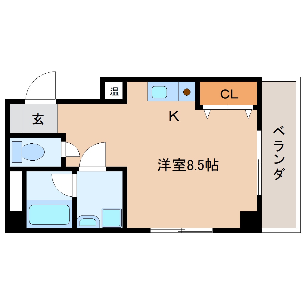 間取り図 静岡鉄道静岡清水線/新静岡駅 徒歩6分 2階 築20年