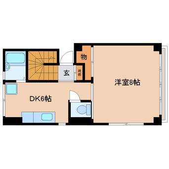 間取図 東海道本線/静岡駅 徒歩19分 3階 築37年