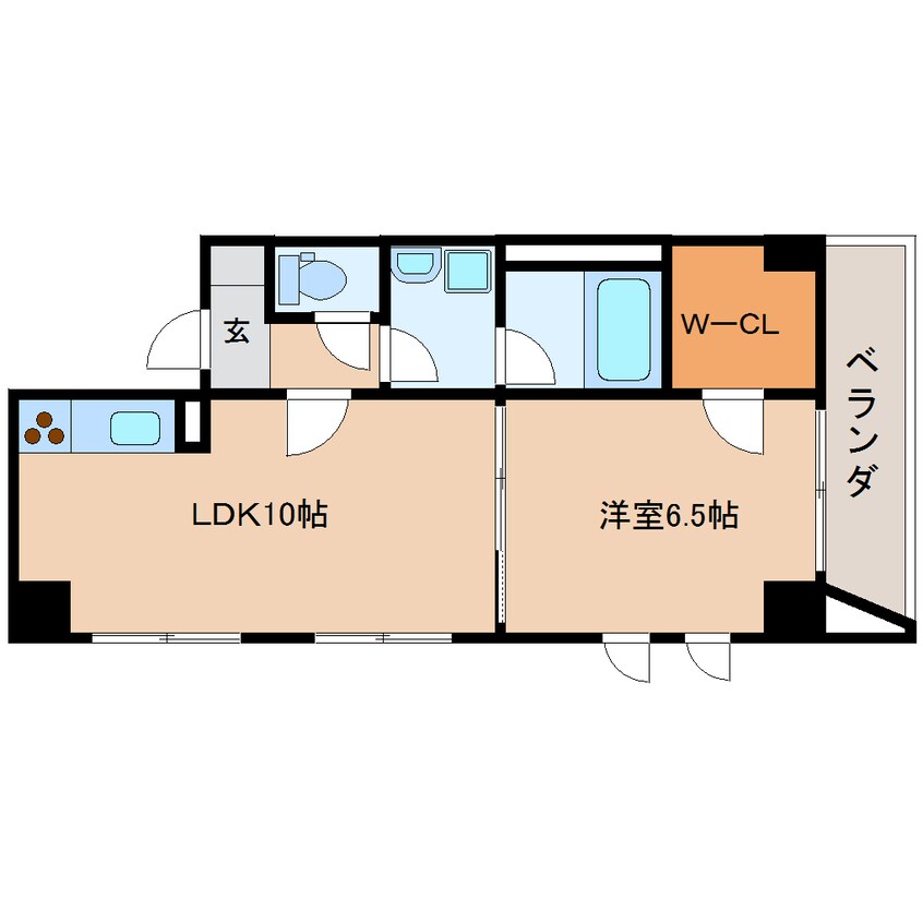 間取図 東海道本線/静岡駅 徒歩15分 1階 築16年