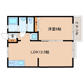 間取図 東海道本線/静岡駅 バス15分銭座町下車:停歩1分 2階 築34年