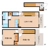 東海道本線/静岡駅 バス:26分:停歩1分 2階 築16年 2LDKの間取り