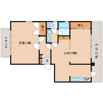 間取図 東海道本線/静岡駅 徒歩12分 5階 築37年