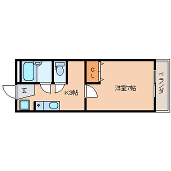 間取図 東海道本線/静岡駅 バス22分平ケ谷下車:停歩1分 1階 築39年