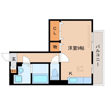 間取図 東海道本線/静岡駅 バス17分千代田四丁目下車:停歩3分 1階 築17年