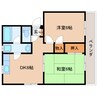 静岡鉄道静岡清水線/古庄駅 徒歩10分 2階 築31年 2DKの間取り