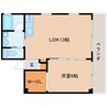 東海道本線/静岡駅 徒歩13分 2階 築18年 1LDKの間取り