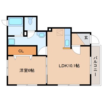 間取図 東海道本線/静岡駅 バス17分大岩本町下車:停歩2分 1階 築15年