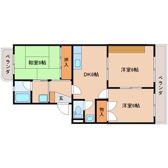 間取図 東海道本線/安倍川駅 徒歩18分 1階 築31年