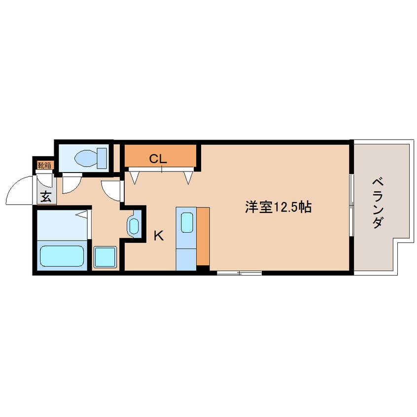 間取図 東海道本線/用宗駅 徒歩11分 2階 築14年