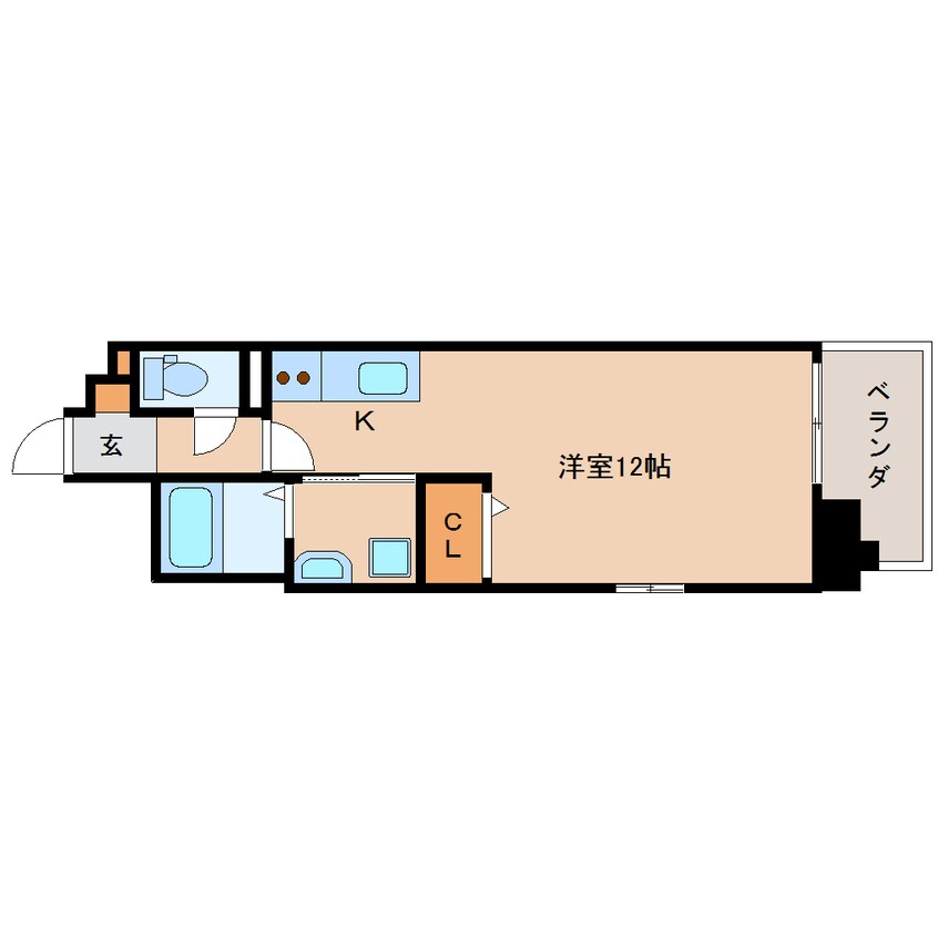 間取図 東海道本線/静岡駅 徒歩15分 7階 築14年