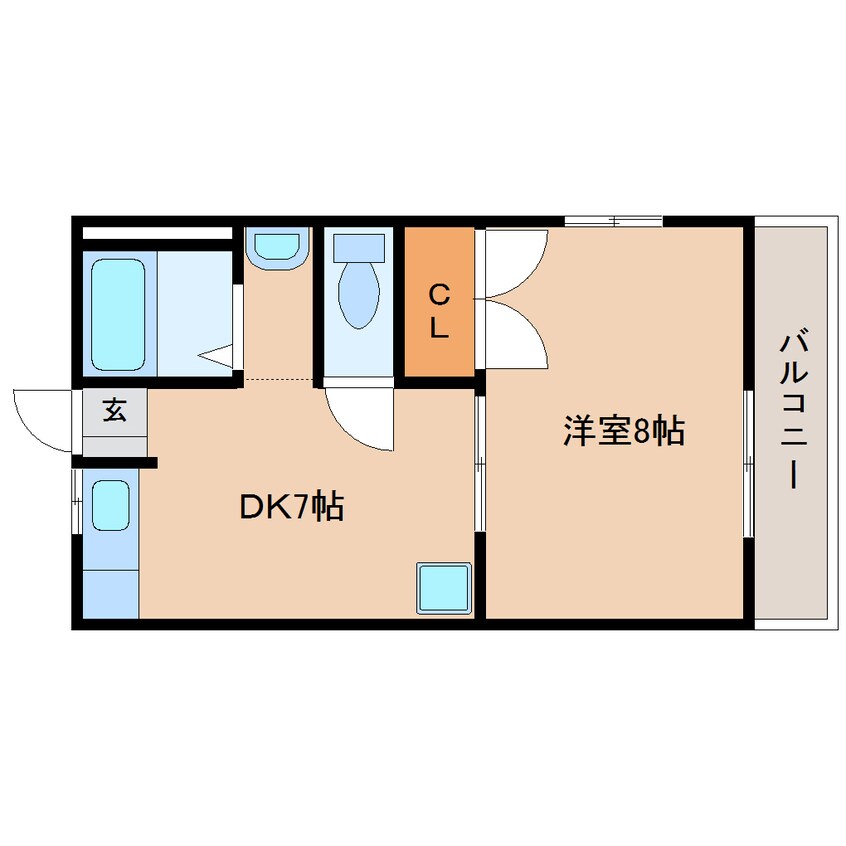 間取図 東海道本線/静岡駅 バス14分千代田四丁目下車:停歩3分 2階 築29年