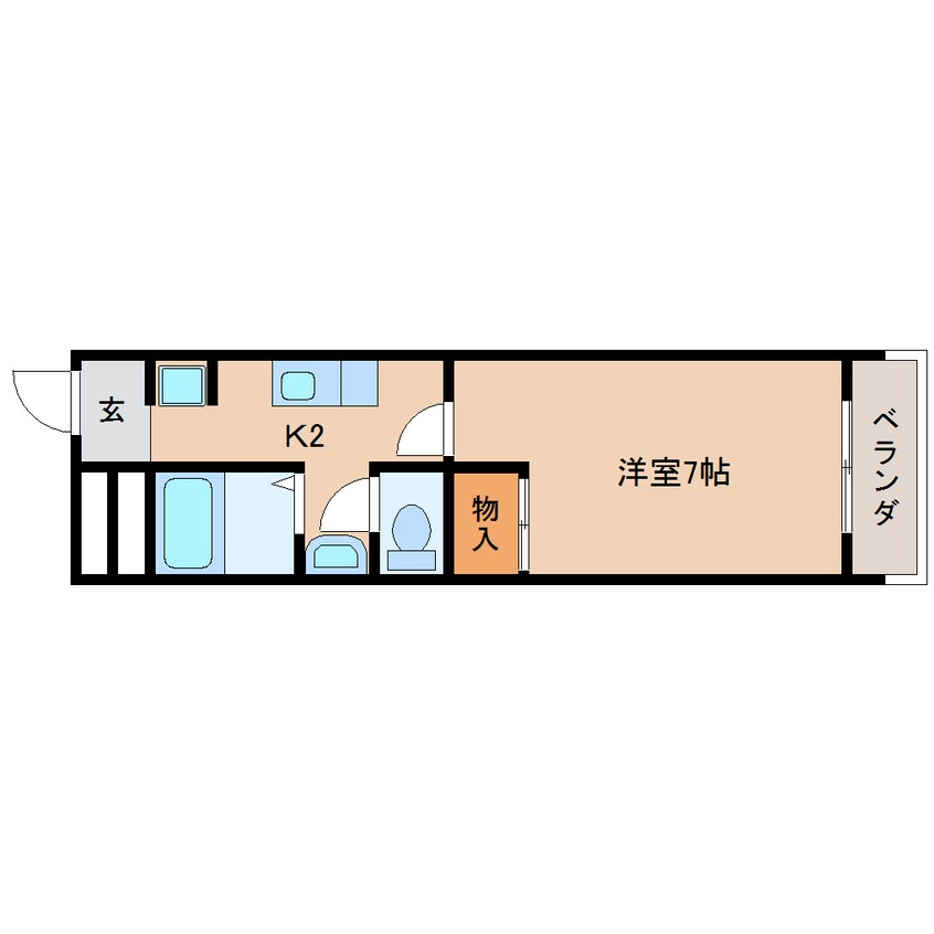 間取図 東海道本線/静岡駅 徒歩8分 3階 築26年
