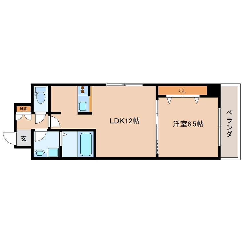 間取図 静岡鉄道静岡清水線/新静岡駅 徒歩13分 1階 築14年