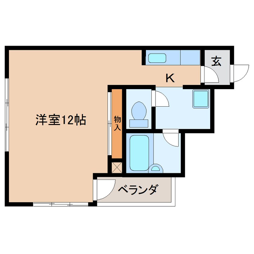 間取図 東海道本線/静岡駅 徒歩9分 5階 築33年