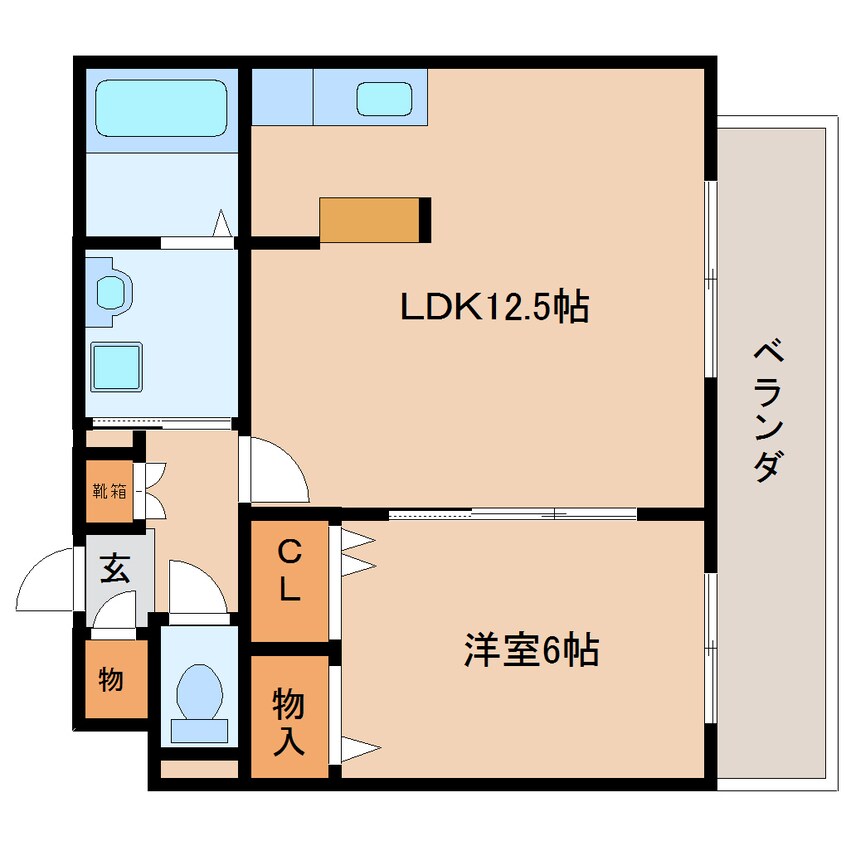 間取図 東海道本線/静岡駅 バス22分大岩北下車:停歩6分 2階 築14年