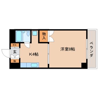 間取図 静岡鉄道静岡清水線/柚木駅 徒歩2分 1階 築35年