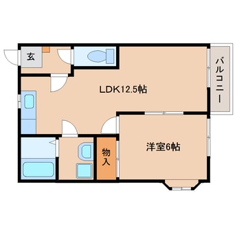 間取図 東海道本線/用宗駅 徒歩5分 2階 築27年