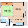 東海道本線/静岡駅 バス:18分:停歩2分 4階 築56年 2DKの間取り