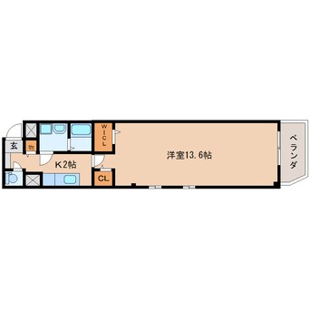 間取図 東海道本線/静岡駅 徒歩20分 4階 築15年