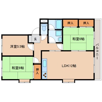 間取図 静鉄バス（静岡市）/銭座町 徒歩7分 2階 築38年