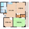 東海道本線/安倍川駅 徒歩4分 3階 築36年 3DKの間取り