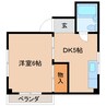 東海道新幹線（東海）/静岡駅 バス:18分:停歩2分 3階 築35年 1DKの間取り