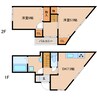 東海道本線/静岡駅 バス:19分:停歩3分 1-2階 築23年 2DKの間取り