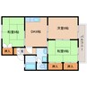 東海道本線/静岡駅 バス:33分:停歩9分 2階 築35年 3DKの間取り